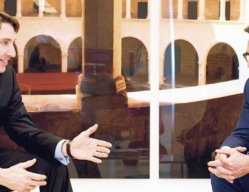 Jan Stenger (li.) und Volker Pruschke im Gespräch mit der TREND-REPORT-Redaktion