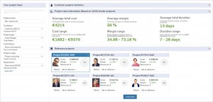 Über Referenzprojekte zieht sich die selbstlernende Geschäftsanwendung von Unit4 mittels „Predictive Analytics“ Erfahrungswerte aus vergleichbaren, bereits abgeschlossenen Projekten.
