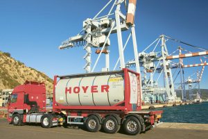 Die Temperatur des Hoyer-Containers wird durch die Telematik-Systemlösung von Savvy überwacht, gesteuert und aufgezeichnet.
